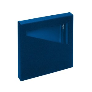 Obrazek Notes z długopisem A6 w pudełku, granatowy, wnętrze: kratka, kropki i linia