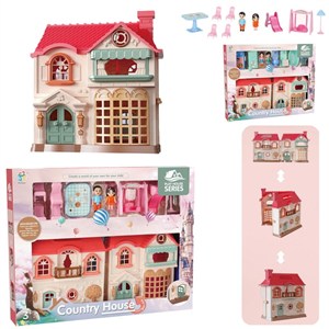 Obrazek Domek dla lalek z akcesoriami