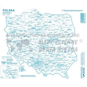 Picture of Zestaw II - Polska mapa konturowa (20szt)
