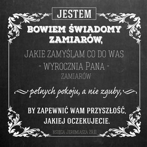 Picture of Podstawka korkowa - Jestem Bowiem tablica