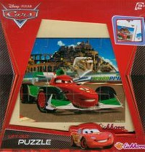 Picture of Auta 2 Puzzle drewniane F1 auto czerwono-zielono-białe