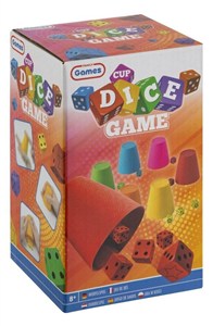Obrazek Gra w kości + 6 kubeczków