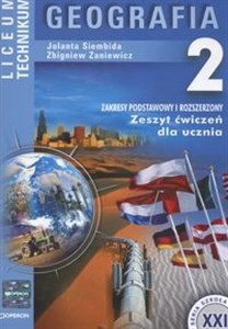 Picture of Geografia 2 Zeszyt ćwiczeń Liceum technikum Zakres podstawowy i rozszerzony