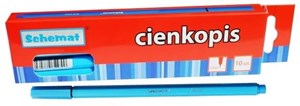 Obrazek Cienkopis 0,4mm niebieski (10szt)
