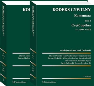 Obrazek Kodeks cywilny Komentarz Tom 1 Część ogólna Część 1-2 zestaw