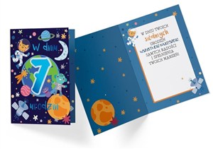 Obrazek Karnet PR-330 Urodziny 7 chłopiec