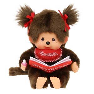 Obrazek Małpka siedząca i czytająca