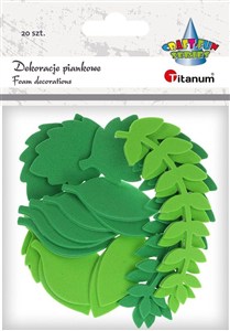 Picture of Naklejki piankowe liście paproci i grabu 20szt