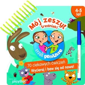 Obrazek Mój zeszyt Średniaki 4-5 lat Wycieraj i baw się!