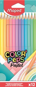 Obrazek Kredki ołówkowe trójkątne Colorpeps Pastel Maped 12 kolorów