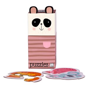 Picture of Puzzle dla dzieci 3 Układanki 2x4 el i 1x2 Panda