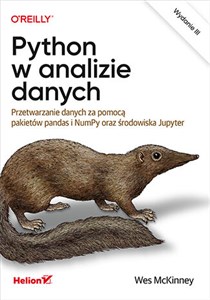 Obrazek Python w analizie danych. Przetwarzanie danych za pomocą pakietów pandas i NumPy oraz środowiska Jupyter.