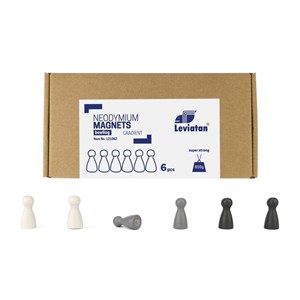 Obrazek Magnesy neodymowe Bowling gradient 6szt LEVIATAN