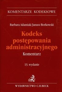 Picture of Kodeks postępowania administracyjnego Komentarz