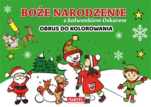 Picture of Boże Narodzenie z bałwankiem Oskarem - obrus do kolorowania