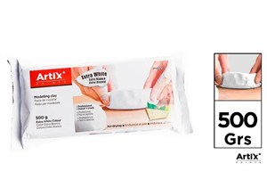 Obrazek Glina naturalna utwardzalna 500g biała