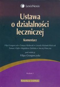 Picture of Ustawa o działalności leczniczej Komentarz