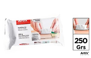 Obrazek Glina naturalna utwardzalna 250g biała