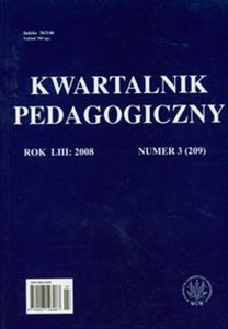 Obrazek Kwartalnik pedagogiczny numer 3/2008