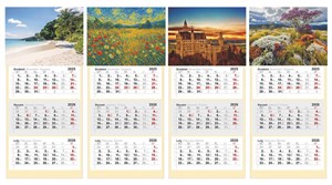 Picture of Kalendarz 2026 trójdzielny 1szt.mix