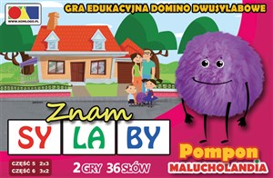 Picture of Gra domino Znam sylaby Cz.5 i 6 - zestaw Pompon