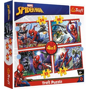 Picture of Puzzle 4w1 Bohaterski Spider-Man