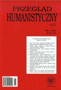 Obrazek Przegląd Humanistyczny 6/2013