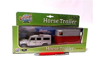 Picture of Land Rover z przyczepą konie