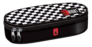 Obrazek Piórnik owalny PC1 K-P-pop Chain kratka czarna