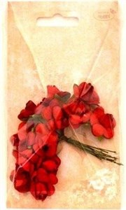 Obrazek Różyczki papierowe 12szt czerwone