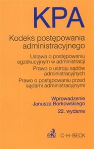 Picture of Kodeks postępowania administracyjnego Ustawa o postępowaniu egzekucyjnym w administracji Prawo o ustroju sądów administracyjnych Prawo o postępowaniu sądami administracyjnymi