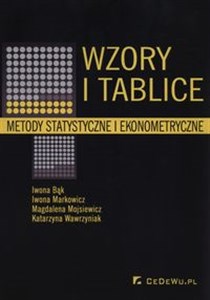 Obrazek Wzory i tablice Metody statystyczne i ekonometryczne