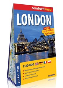 Obrazek Londyn London kieszonkowy laminowany plan miasta 1:20 000