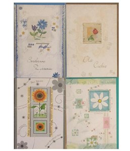 Obrazek Karnet B6 złocony + koperta mix