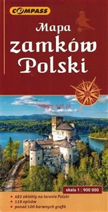 Obrazek Mapa turystyczna zamków Polski 1:900 000