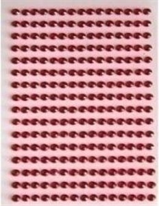 Obrazek Dżety samoprzylepne czerwone 6mm 140szt