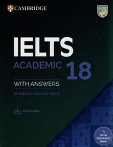 Picture of IELTS 18 Academic Authentic practice tests with Answers with Audio with Resource Bank