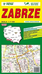 Obrazek Zabrze 1:17 500 plan miasta PIĘTKA