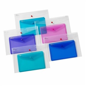 Obrazek Teczka Kopertowa podwójna Duo A4/A5 5 sztuk na zatrzask Snopake