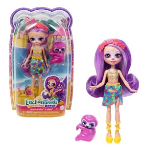 Obrazek Enchantimals. Lalka Leniwiec + zwierzątko HRX82