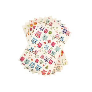 Obrazek Naklejki Sowy 6 arkuszy