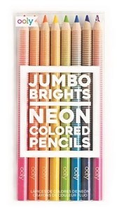 Obrazek Kredki ołówkowe grube Jumbo Brights neon