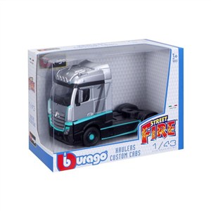 Picture of BBURAGO MODEL MERCEDES ACTROS GIGASPACE SILVER BLACK 1:43