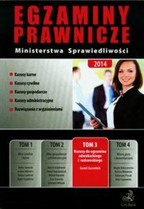 Obrazek Egzaminy prawnicze Ministerstwa Sprawiedliwości 2014 Tom 3 Kazusy do egzaminu adwokackiego i radcowskiego