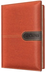 Obrazek Kalendarz 2026 A6 tygodniowy brązowy