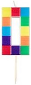 Picture of Świeczka urodzinowa 0 klocki 7cm