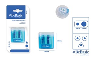 Picture of Temperówka podwójna z pojemnikiem i pokrywką BeBasic