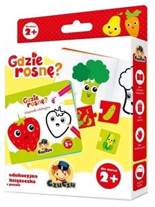 Obrazek CzuCzu Gdzie rosnę? Edukacyjna książeczka + puzzle