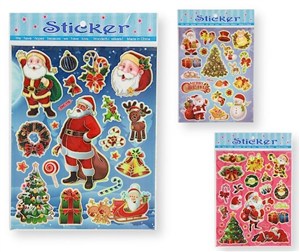 Picture of Naklejki świąteczne MIX