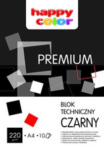 Picture of Blok techniczny Premium czarny A4 10 arkuszy 20 sztuk